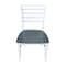 International Concepts Set of 2 Cosmo Roma Chairs, White/Heather gray C05-310P - alternate 8